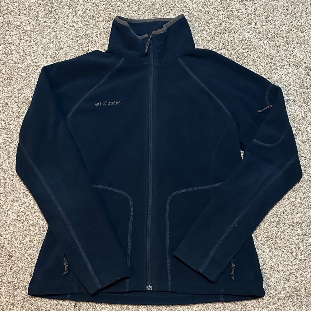 Columbia Dark Blue Zip-Up Fleece